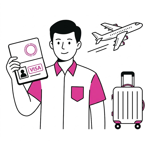 Assistance with visa processing